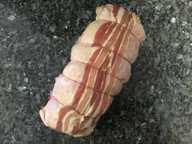 Bacon Wrapped Boneless Free Range Turkey Crown