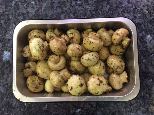 Oven Ready Garlic Mushrooms